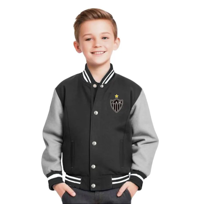 Jaqueta Moletom Atlético Mineiro Infantil Juvenil Oficial - CIA - Moda