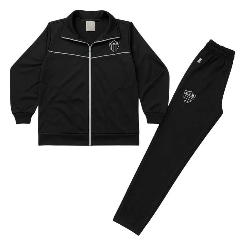 Conjunto Agasalho Atlético MG Infantil Jaqueta e Calça - Revedor - Moda