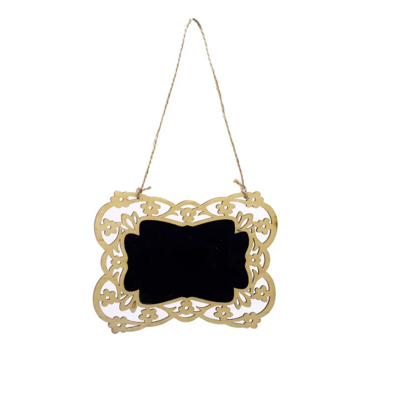 Placa Decorativa Lousa de Madeira Flor P/ Pendurar 11x15x1 Cm - D'Rossi - DRossi