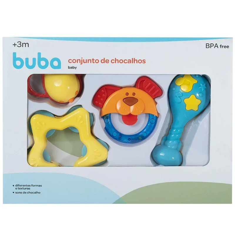 Conjunto de Chocalhos Baby Buba Único