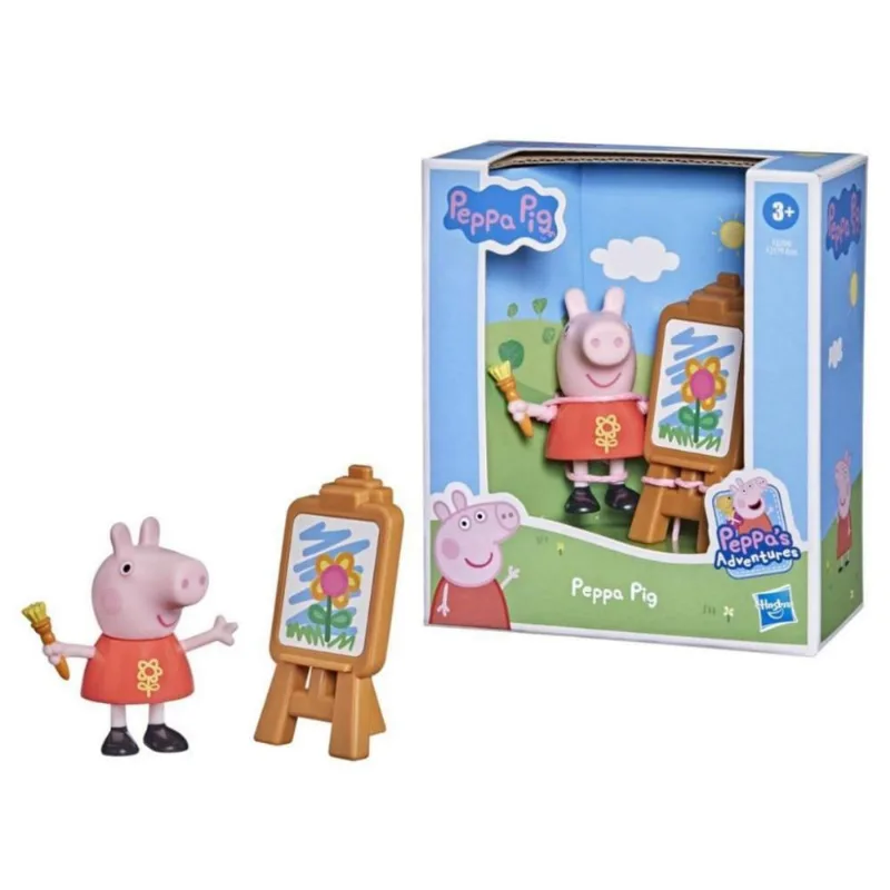 Peppa Pig Amigos Divertidos Peppa Artista Hasbro Rosa Único