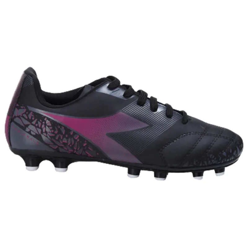 Chuteira Diadora Nazionale Campo Infantil - Preto e Rosa - Diadora