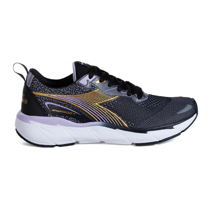 Tenis Diadora Spartacus Ii Preto/lilas/dourado 038