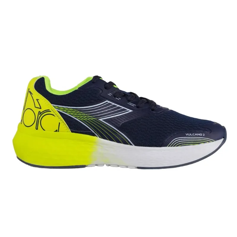 Tenis Diadora Vulcano Ii Marinho/branco/amarelo Neon 041 - Diadora
