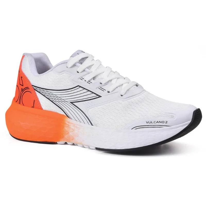 Tenis Diadora Vulcano Ii Branco/laranja/preto 039 - Diadora