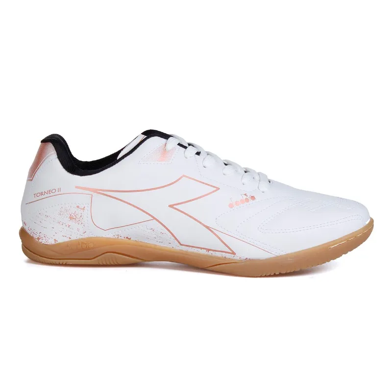 Chuteira Diadora Futsal Torneo Ii Branco/preto/cobre 040 - Diadora