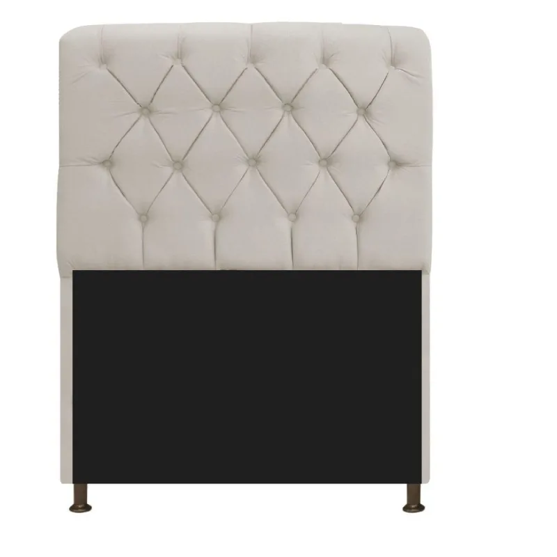 Cabeceira Estofada Lady 90cm Solteiro c/ Capitone Suede - Qualidade Impecável! - OUTRAS
