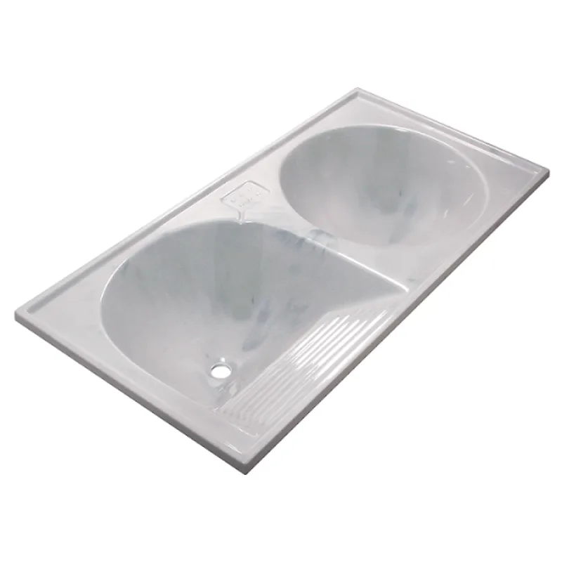 Tanque De Lavar Roupa Granitado Conjugado 120X60 60L Branco Corso