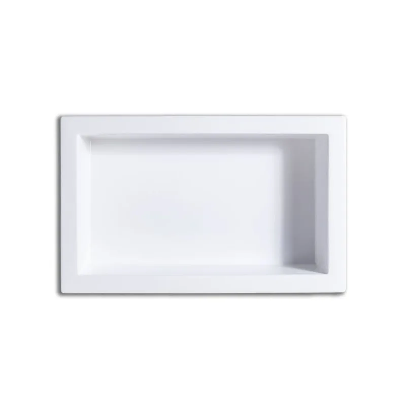 Nicho Porta Xampu Embutir 57x35 Branco Corso