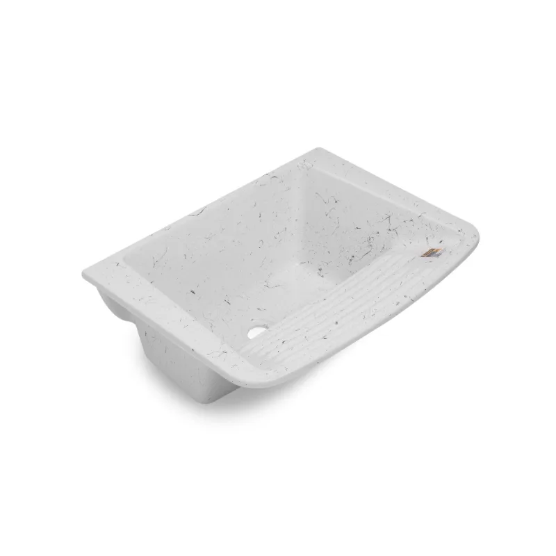 Tanque Granito Pré Moldada 55x41cm Tdf 20l Branco Corso
