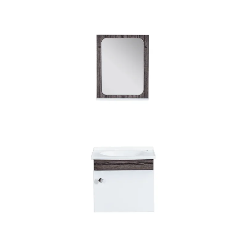 Kit Belo Horizonte 41cm Com 3 Peças (Espelho + Lavatório + Toucador) Castanho Corso