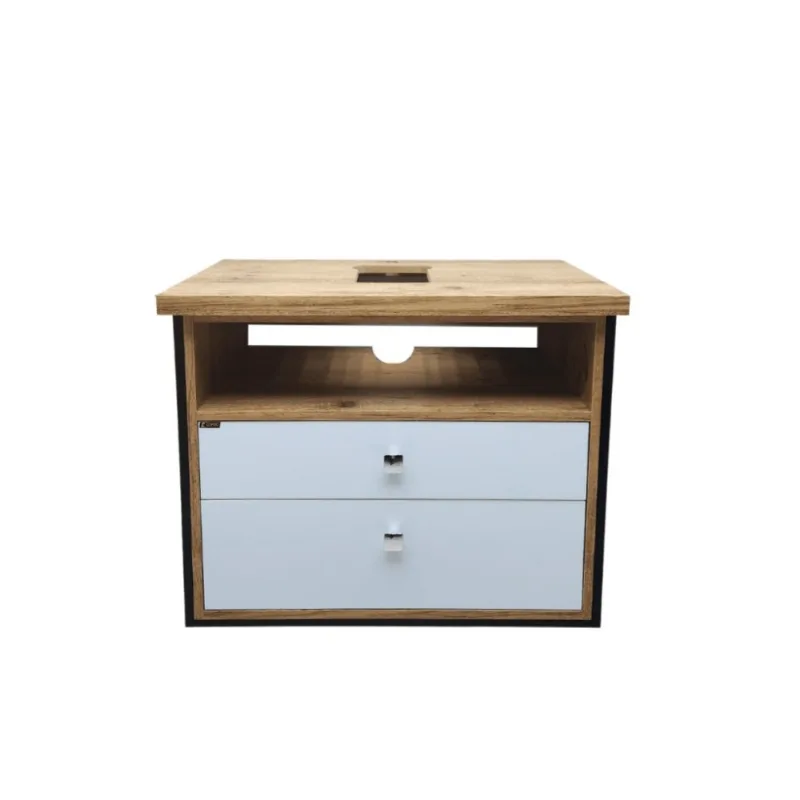 Toucador Toquio 72.5cm Suspenso Amendoa Com Branco Sem Cuba Corso