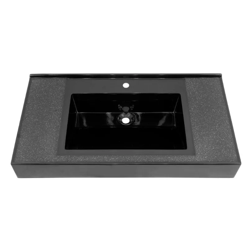 Lavatorio Pina 80cm Preto Shimmer Corso