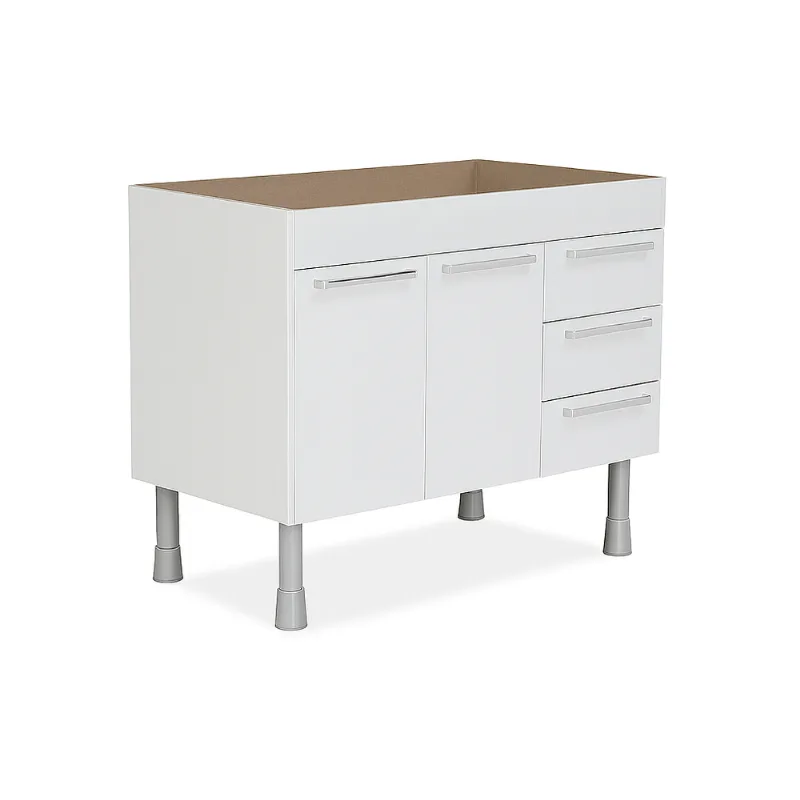 Gabinete Cozinha Pratik 1.00m Branco Corso