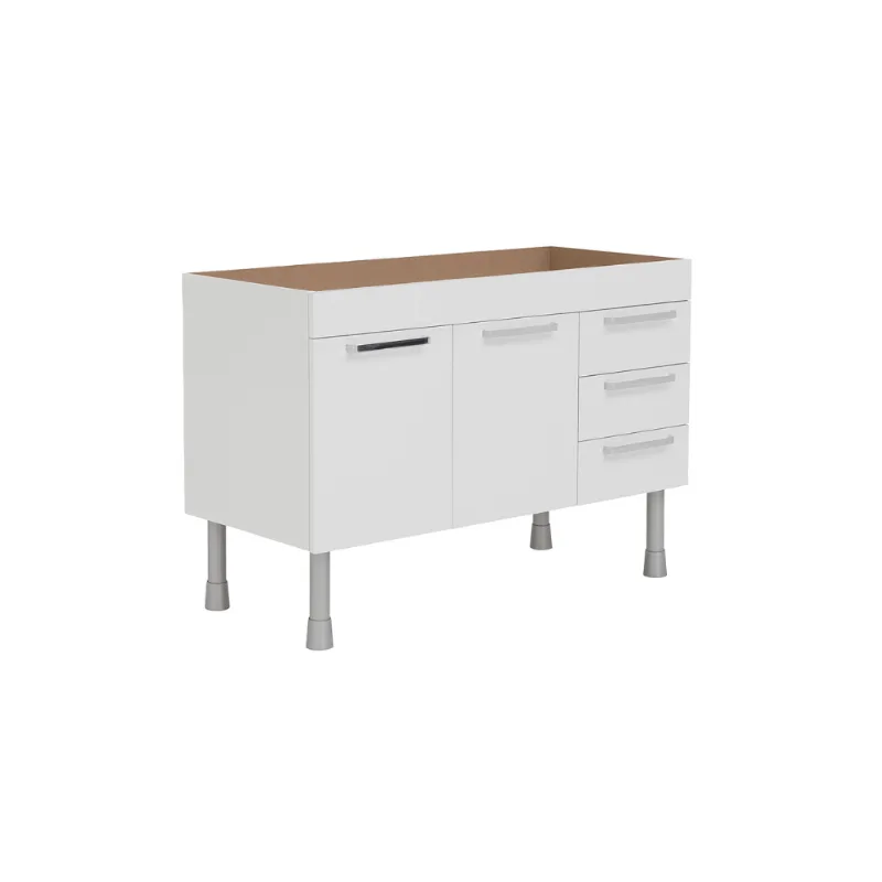 Gabinete Cozinha Pratik 1.20m Branco Corso