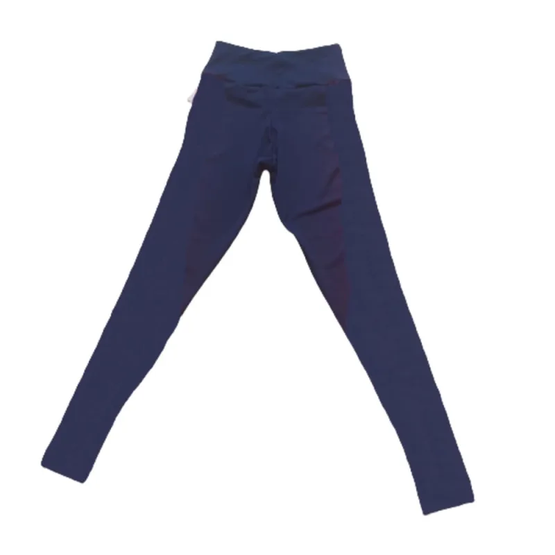 Calça Legging Feminina Poliamida Azul Marinho e Rosa - Não Disponível