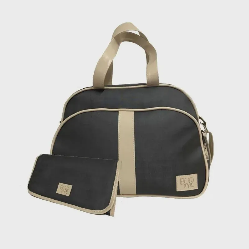 Kit bolsa maternidade com bolsa E trocador preto 2 pçs