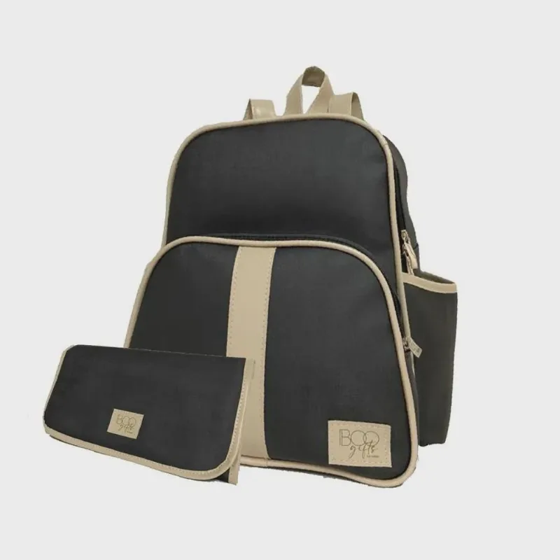 Kit bolsa maternidade com mochila E trocador preto 2 pçs