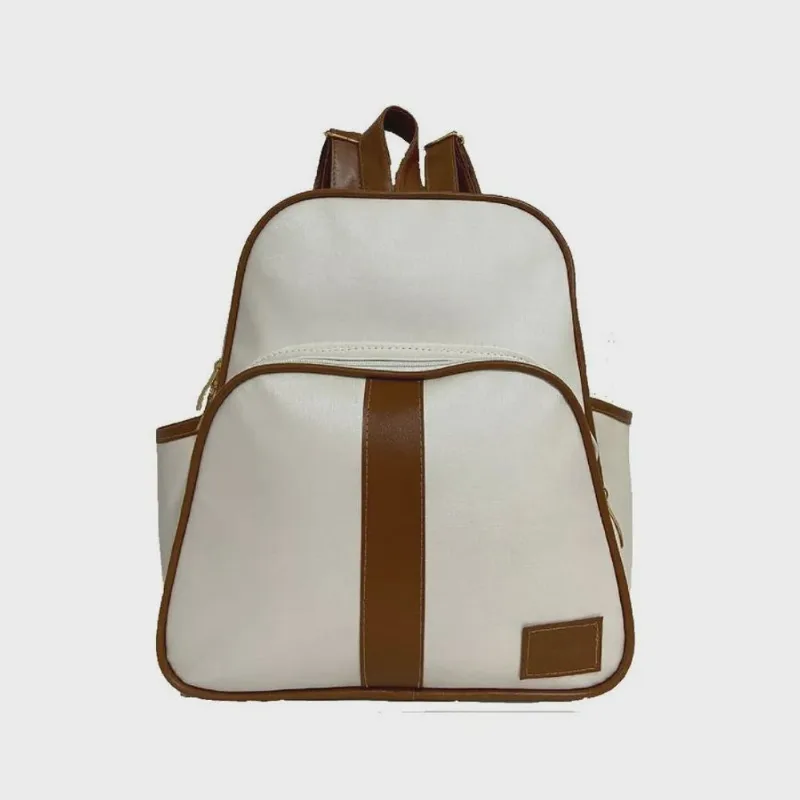 Kit bolsa maternidade com mochila trocador E frasqueira branco 3 peças