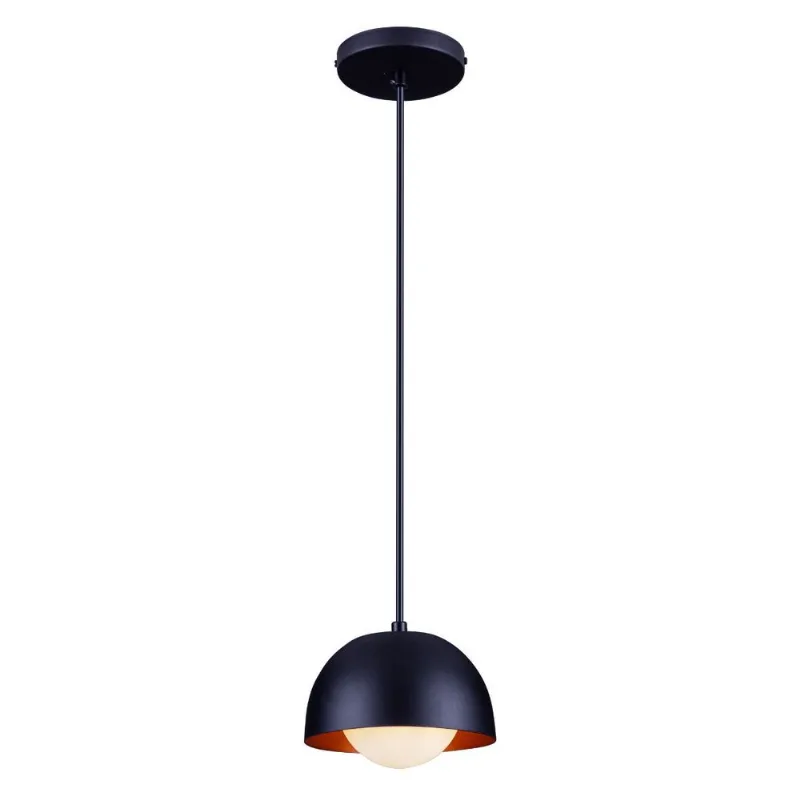 Pendente Noruega Preto/Cobre G9 1 Lâmpada Startec