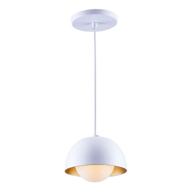Pendente Noruega Branco/Dourado G9 1 Lâmpada Startec