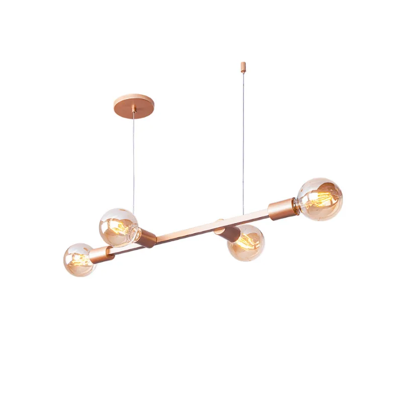 Pendente Nova Iorque 62cm Champagne E27 4 Lampadas Startec