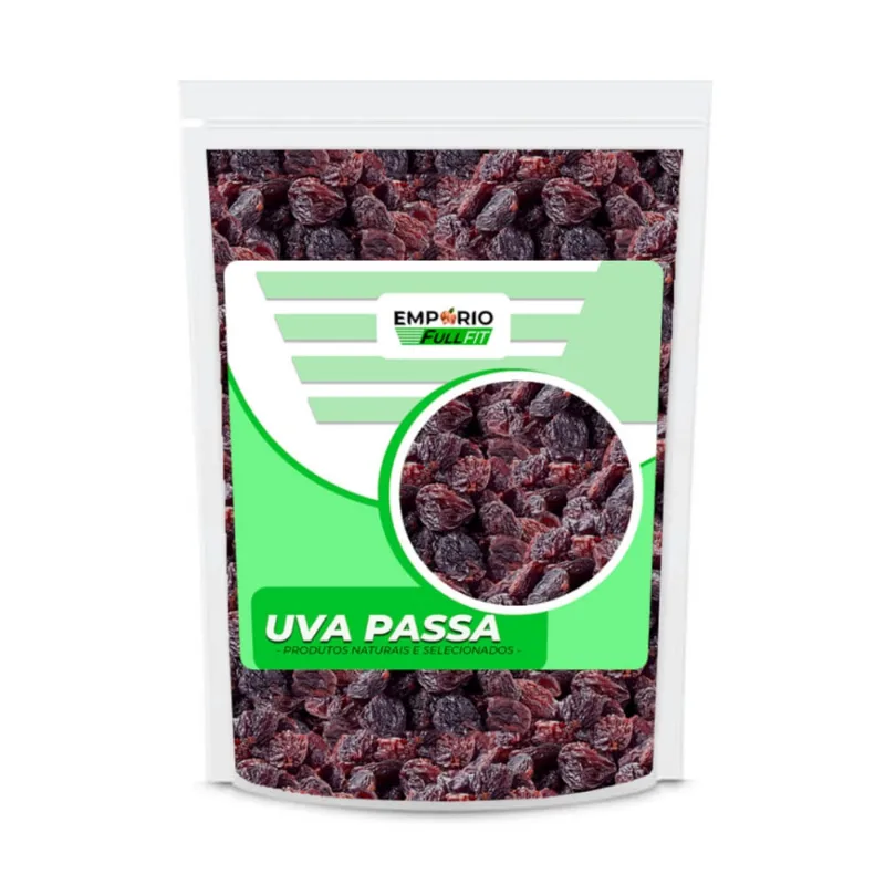 Uva Passa Preta Sem Semente 500 Gramas Empório Fullfit