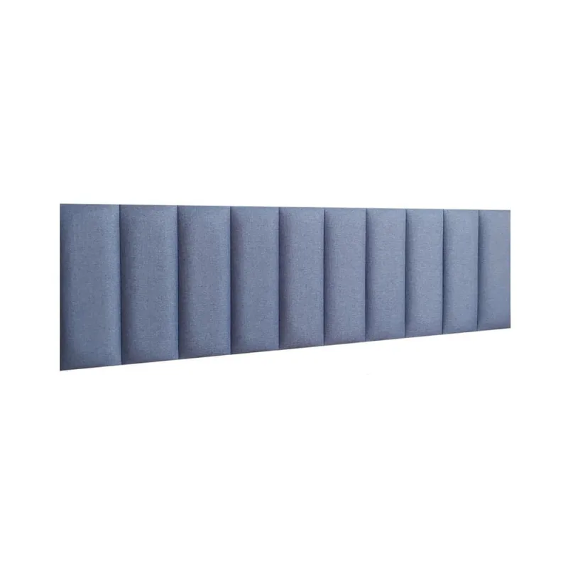 Cabeceira King Linho Azul Placa Estofada 20X60 (10 Un) - Não Disponível - Móveis