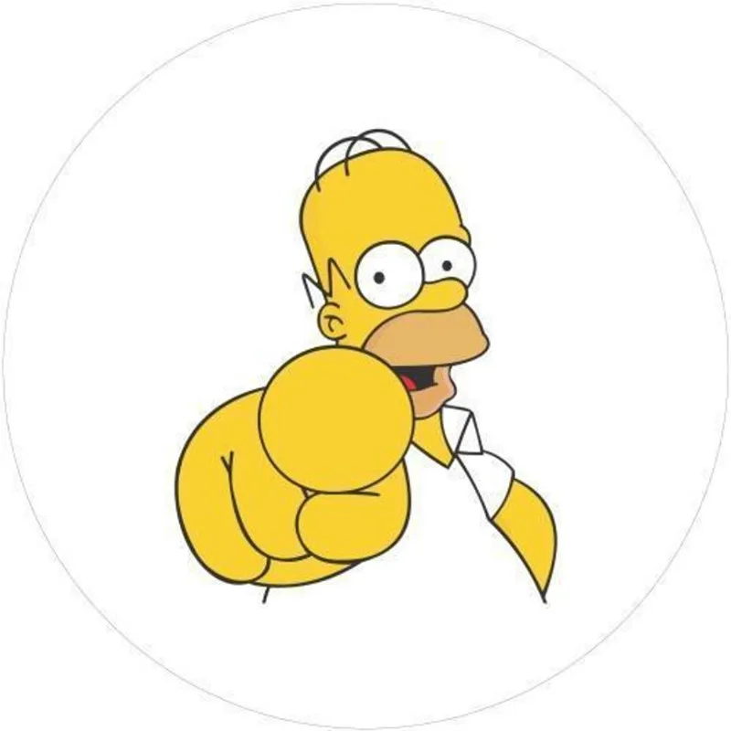 Capa De Estepe Ecosport Aircross Homer Simpson Apontando