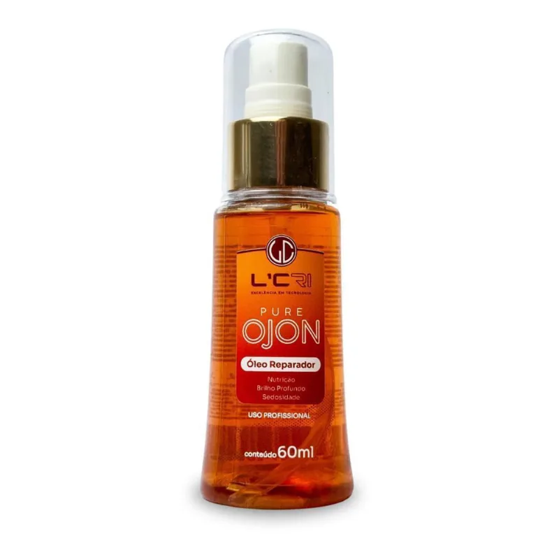 Óleo de Ojon Nutrição 60ml L'CRI Brilho e Maciez Óleo Puro De Ojon Lcri 60Ml