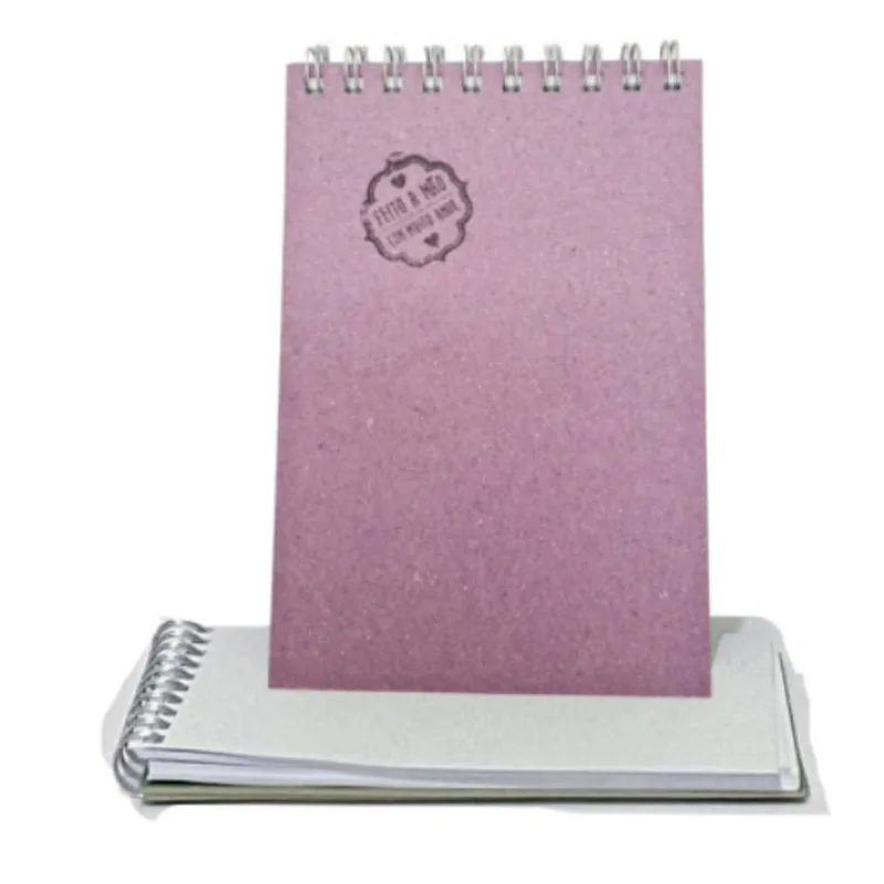 Caderneta Sem Pauta 40 Folhas Sulfite Branca Capa Dura Lilás 150g Sketchbook
