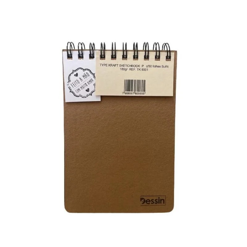 Bloco Artístico Type Sem Pauta 50 Folhas Sulfite Sketchbook