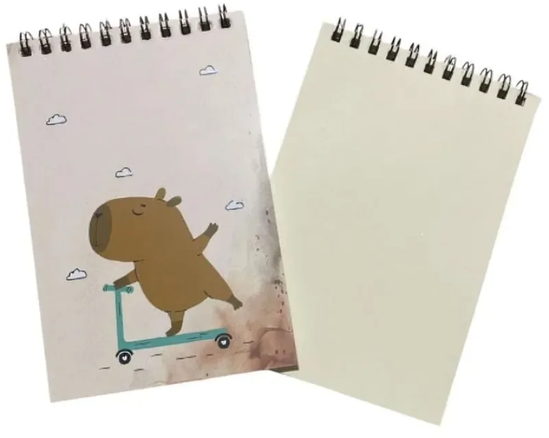 Bloco De Anotações Capivara Patinete 50 Folhas - LC - Papelaria