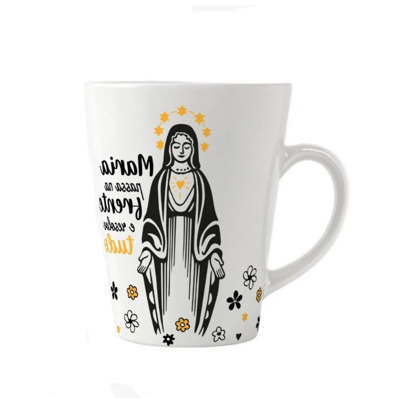 Caneca De Porcelana Maria Lv 290Ml - Branco