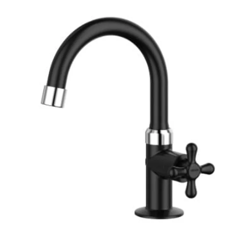 torneira para lavatorio mesa bica alta maruja 3/4 viqua preto - 1130705