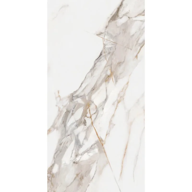 Porcelanato Marmorizado Polido Retificado Calacatta Oro Supreme Tipo A 60X120CM - 01.012841 - Cerbras