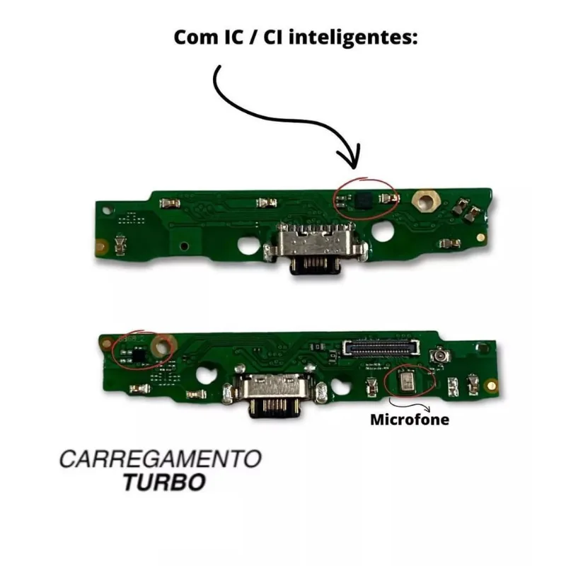 Conector De Carga Flex Com Placa G7 Power Xt1955 Ci Turbo