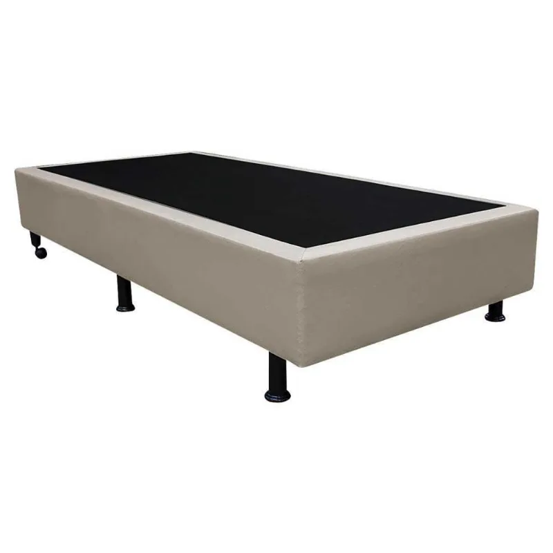 Base Box Para Cama Solteiro 88x188cm Liz S05 Sintético Bege - Mpozenato