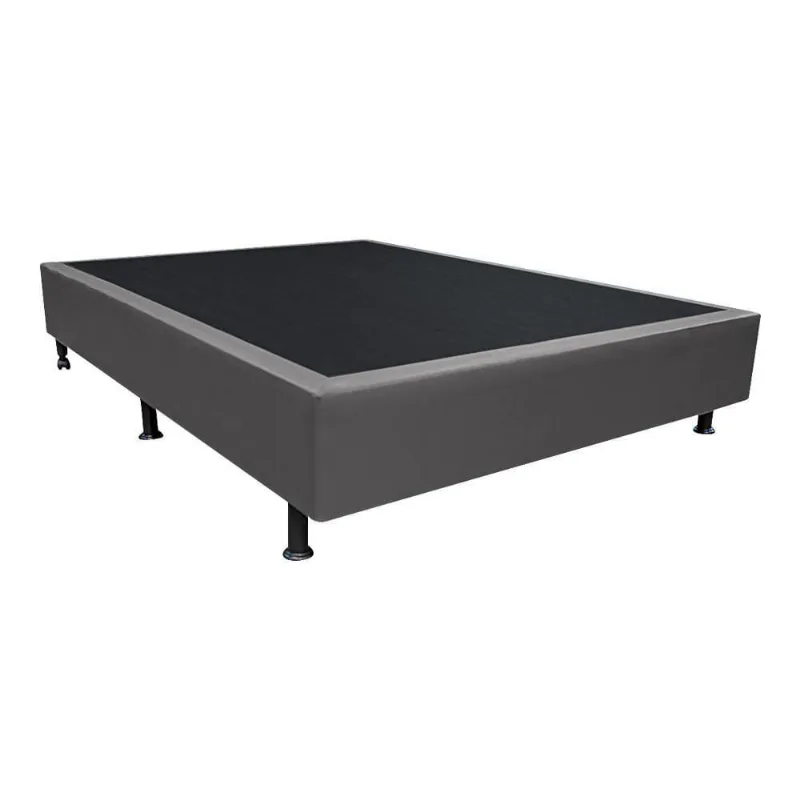 Base Box Para Cama Viúva 128x188cm Liz S05 Sintético Cinza - Mpozenato