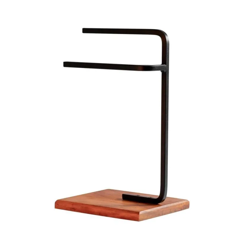 Porta Toalha De Rosto Para Pia Glam Base De Madeira D09 Preto - Mpozenato - Mpozenato