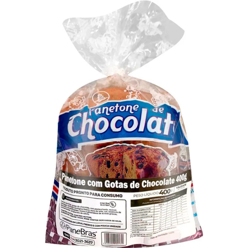 Panetone Panebras Gotas de Chocolate 400g