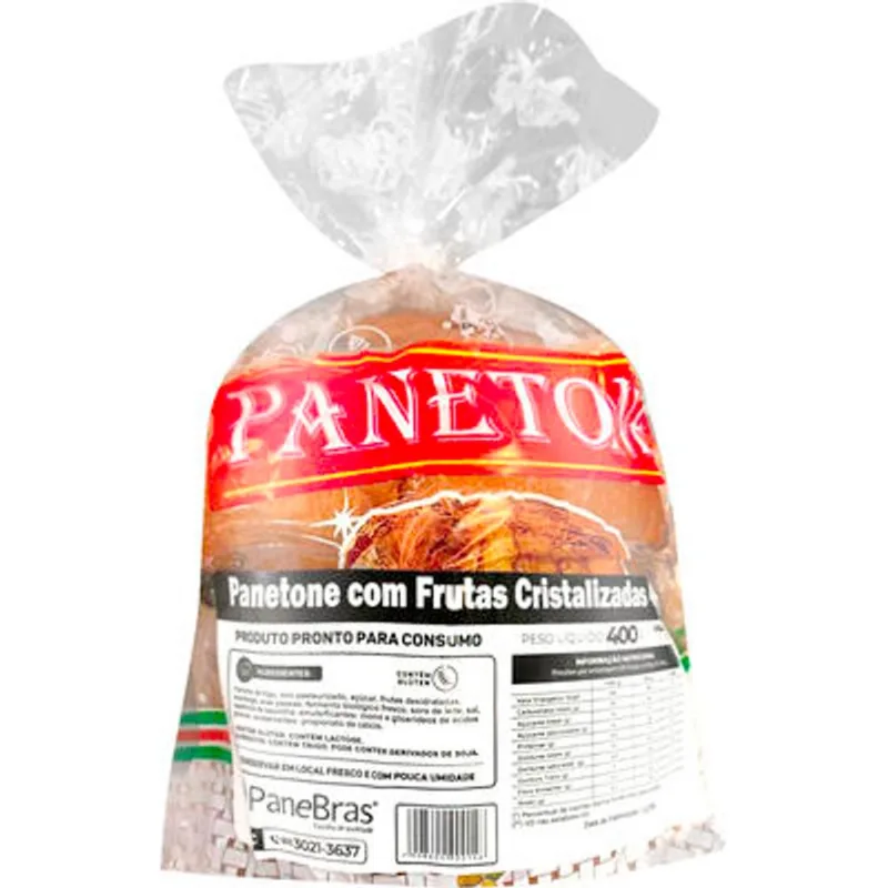 Panetone Panebras Frutas 400g