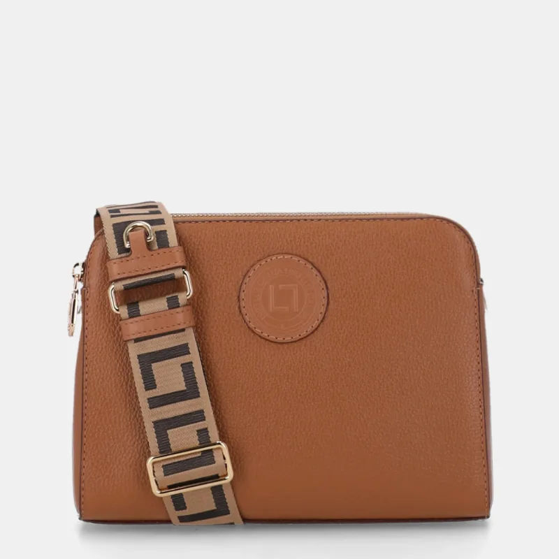 Bolsa Bella Tiracolo Média New Ridge Amêndoa - 10006111 UN