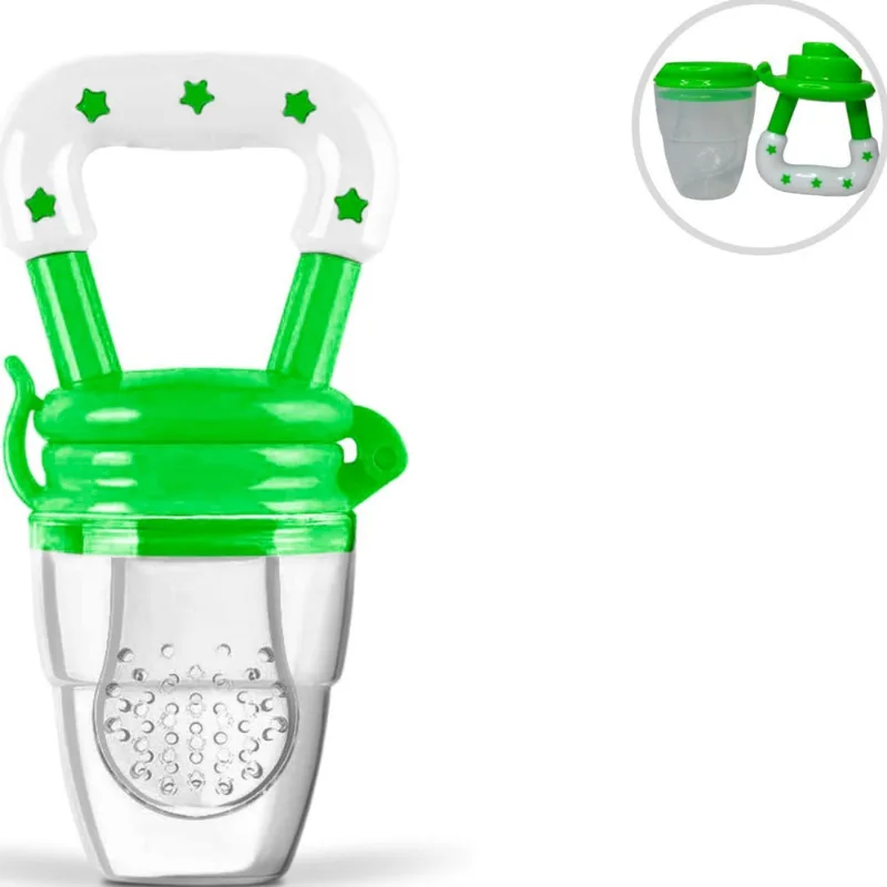 Chupeta Alimentadora Fruta Bico Silicone Mordedor Bebê Dellamed - Dellamed
