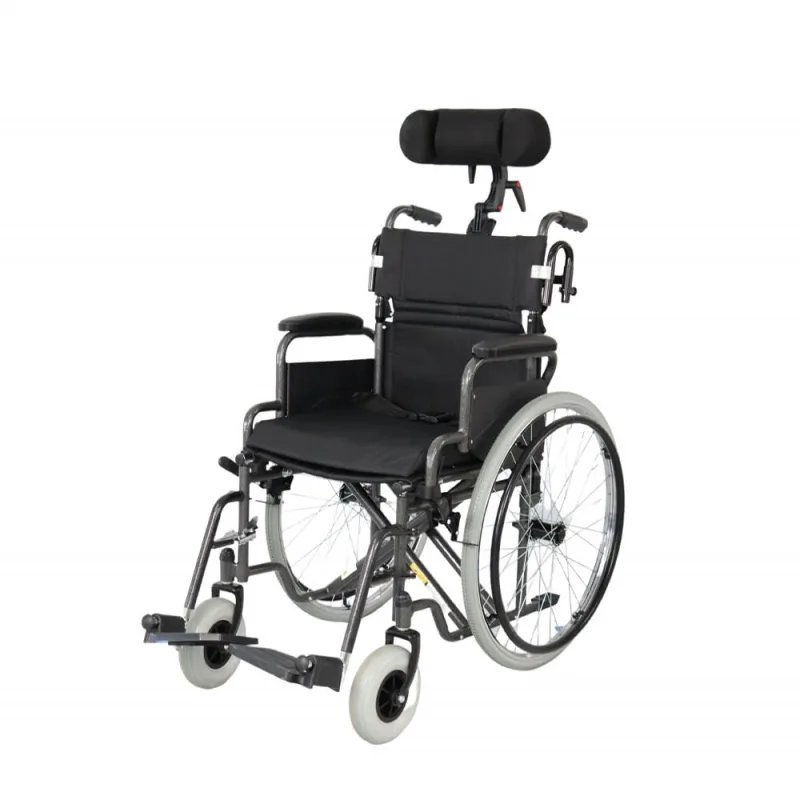 Cadeira de Rodas em Aço Dobrável D400 com Apoio de Cabeça Dellamed - T46 - Não Disponível - Saúde E Bem Estar