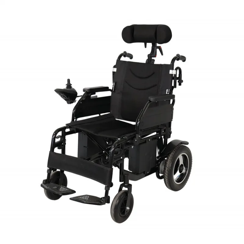Cadeira de Rodas Motorizada Dobrável D800 com Apoio de Cabeça Dellamed - Não Disponível - Saúde E Bem Estar