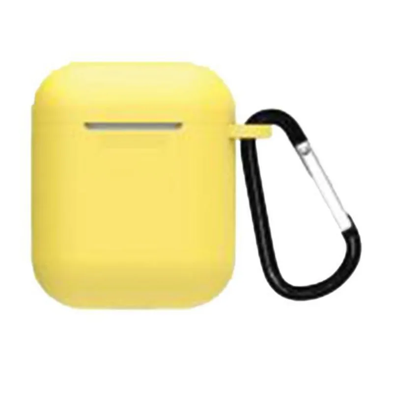 Capa Case Para Airpods Anti Queda Silicone - Amarelo