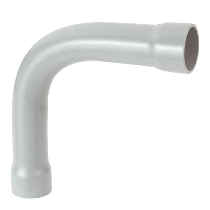 Curva 90º PVC Normal com Bolsa de PVC TAF Curva 90° Normal com Bolsa PVC 1" Cinza TAF