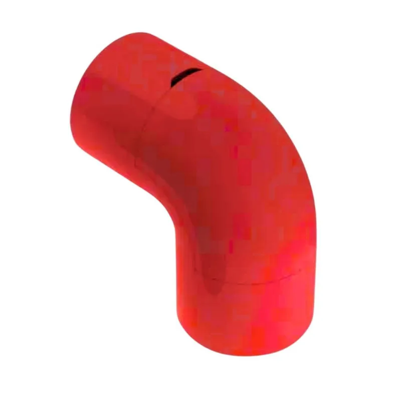 Joelho de PVC com Janela TAF Joelho PVC com Janela 1" Vermelho TAF