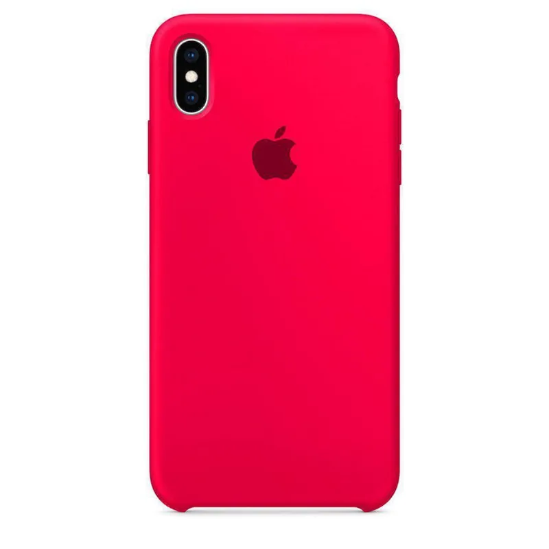 Capinha Capa Silicone Iphone Xs Max - Rosa-Fluorescente